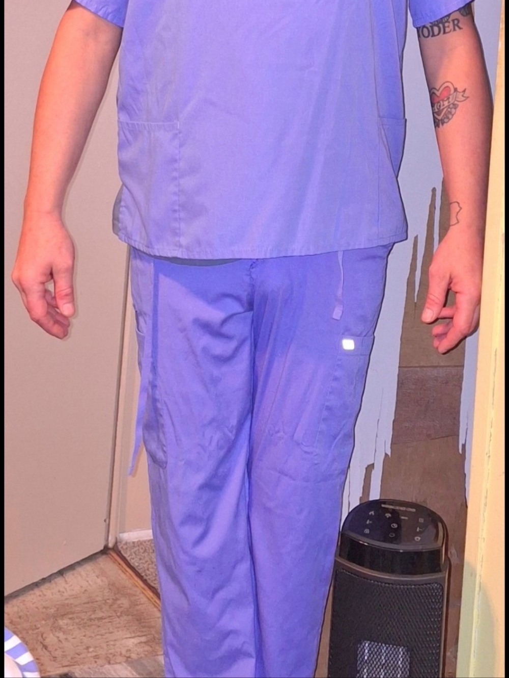 TWO Sets Of Blue Hospital Scrubs
